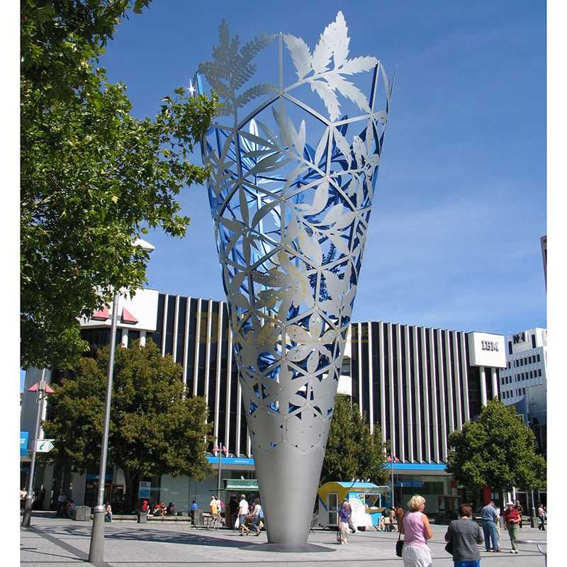 Large Outdoor Metal Stainless Steel Badminton Sculpture