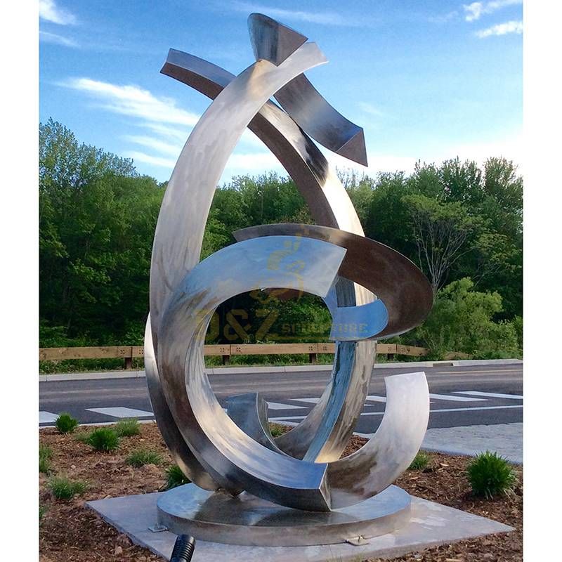 Modern Large Urban Stainless Steel Sculpture